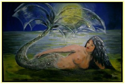 sea maid, oilpainting 40x60